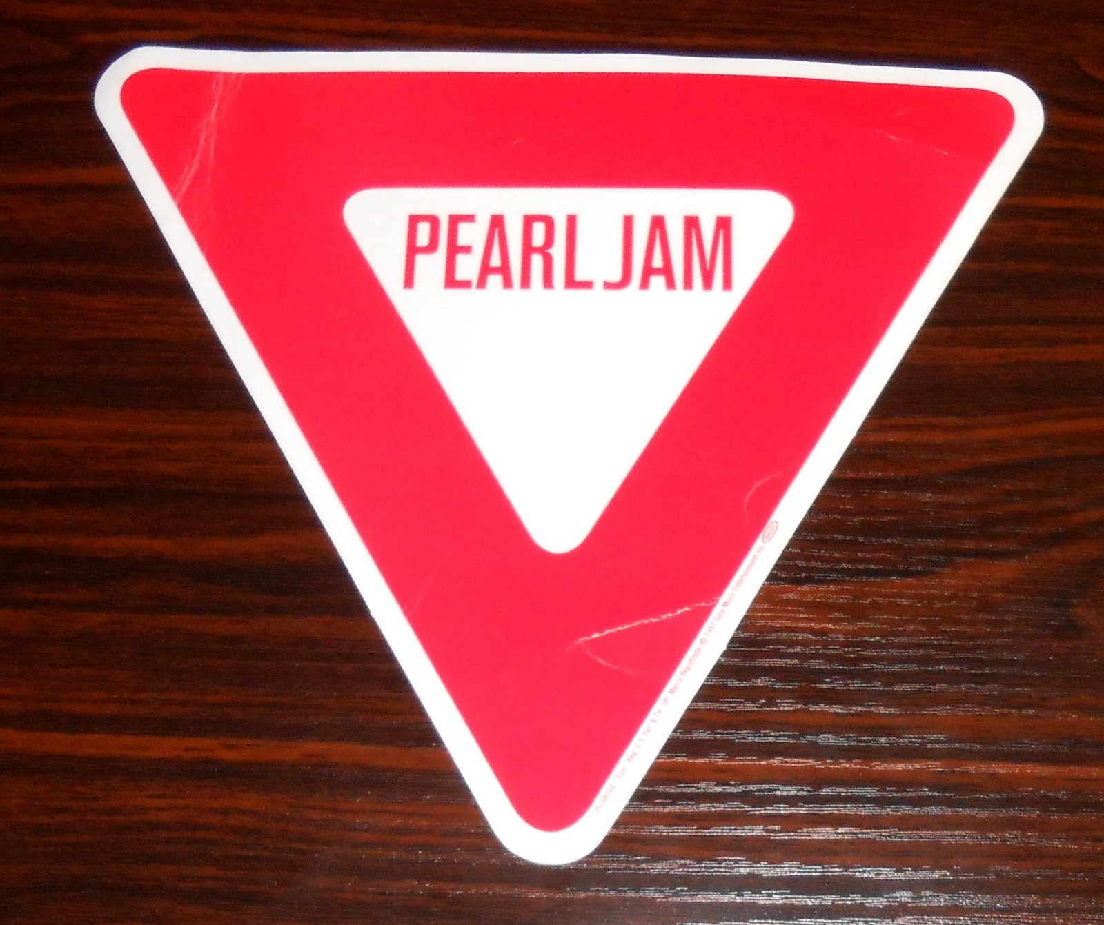 Pearl Jam Sticker Yield 8×8 Large RARE