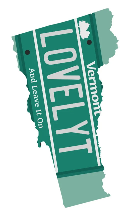 GRATEFUL DEAD Vermont Lovelyt Sticker *NEW* Measures 1.5" x 3" And leave It On