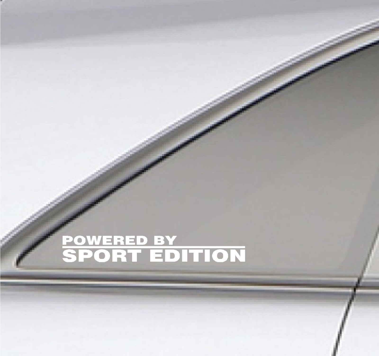 1 SET OF 2, POWERED BY SPORT EDITION DECAL STICKER RACING WINDOW JDM GMC