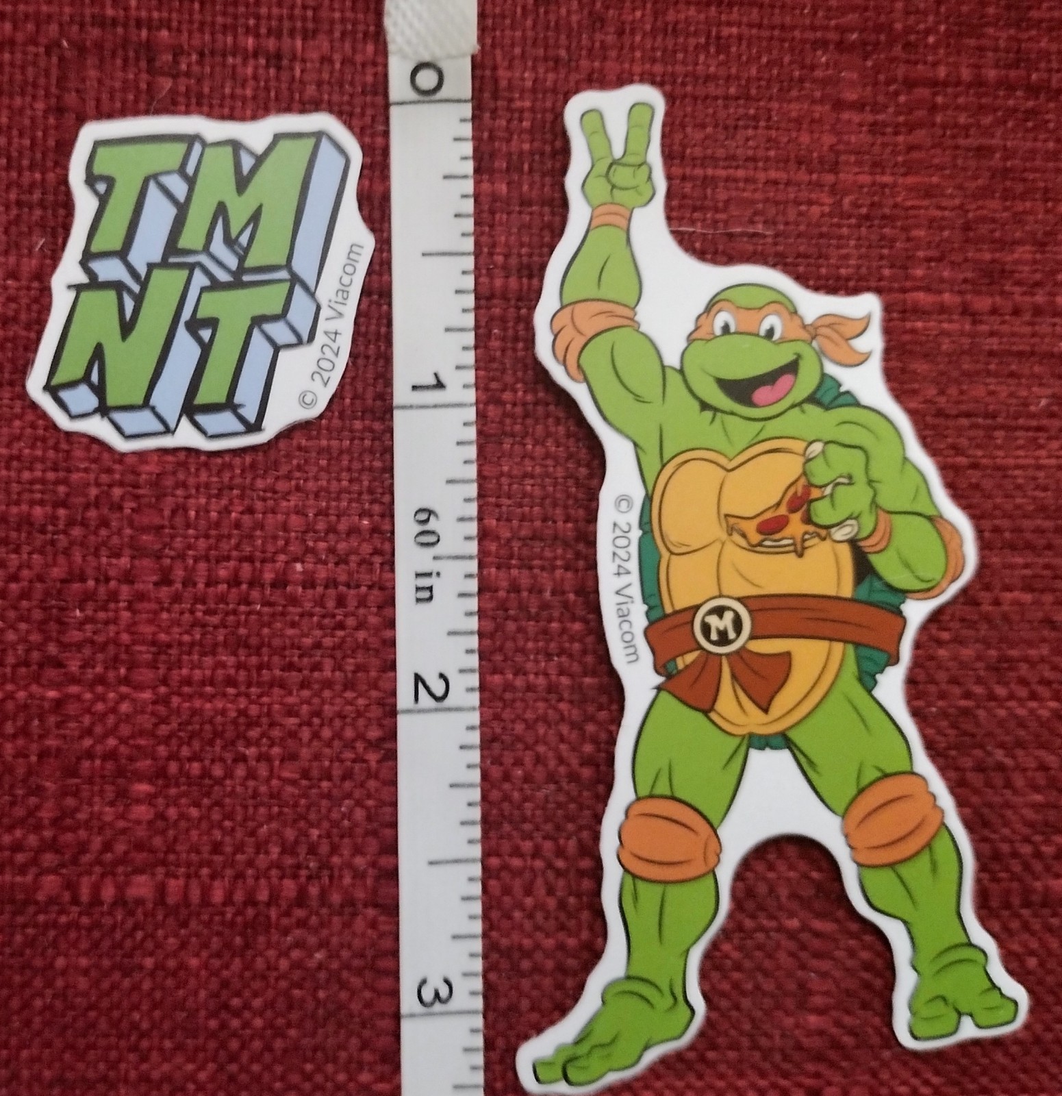 45pc. TMNT TEENAGE MUTANT NINJA TURTLES VINYL STICKERS/DECALS