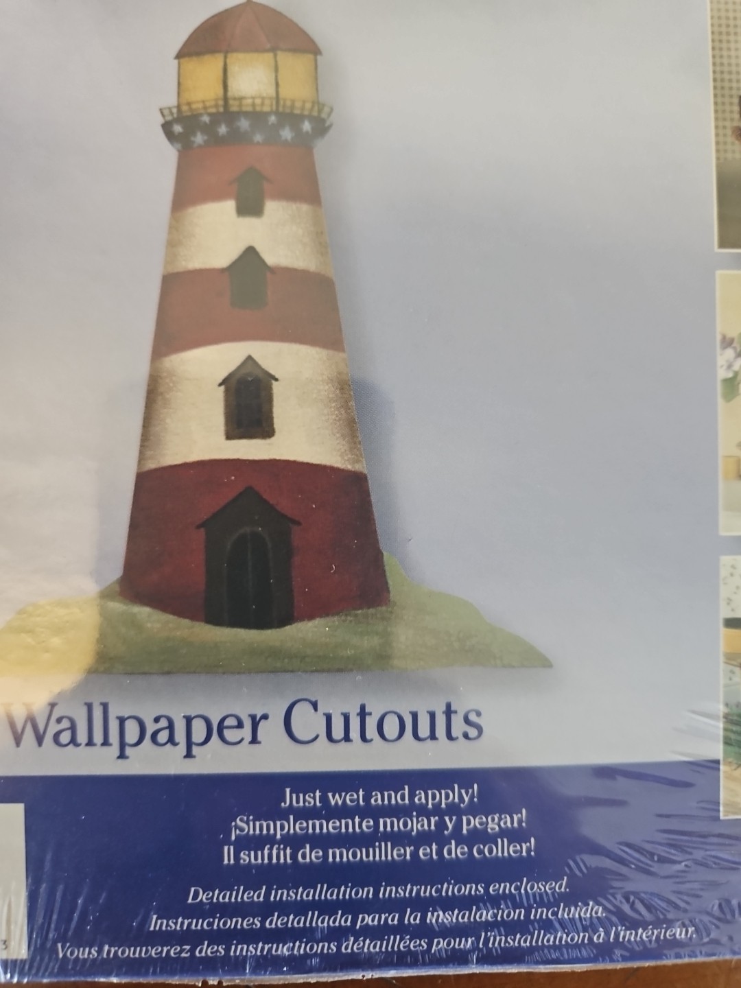 16 Lighthouses Red White Folk Rustic Wall Decor FX Light House Wallpaper Cutouts