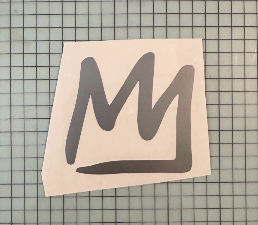 Mammoth Mountain Crown Vinyl Decal 4.5”x4.9” (Message With Your Color Of Choice)