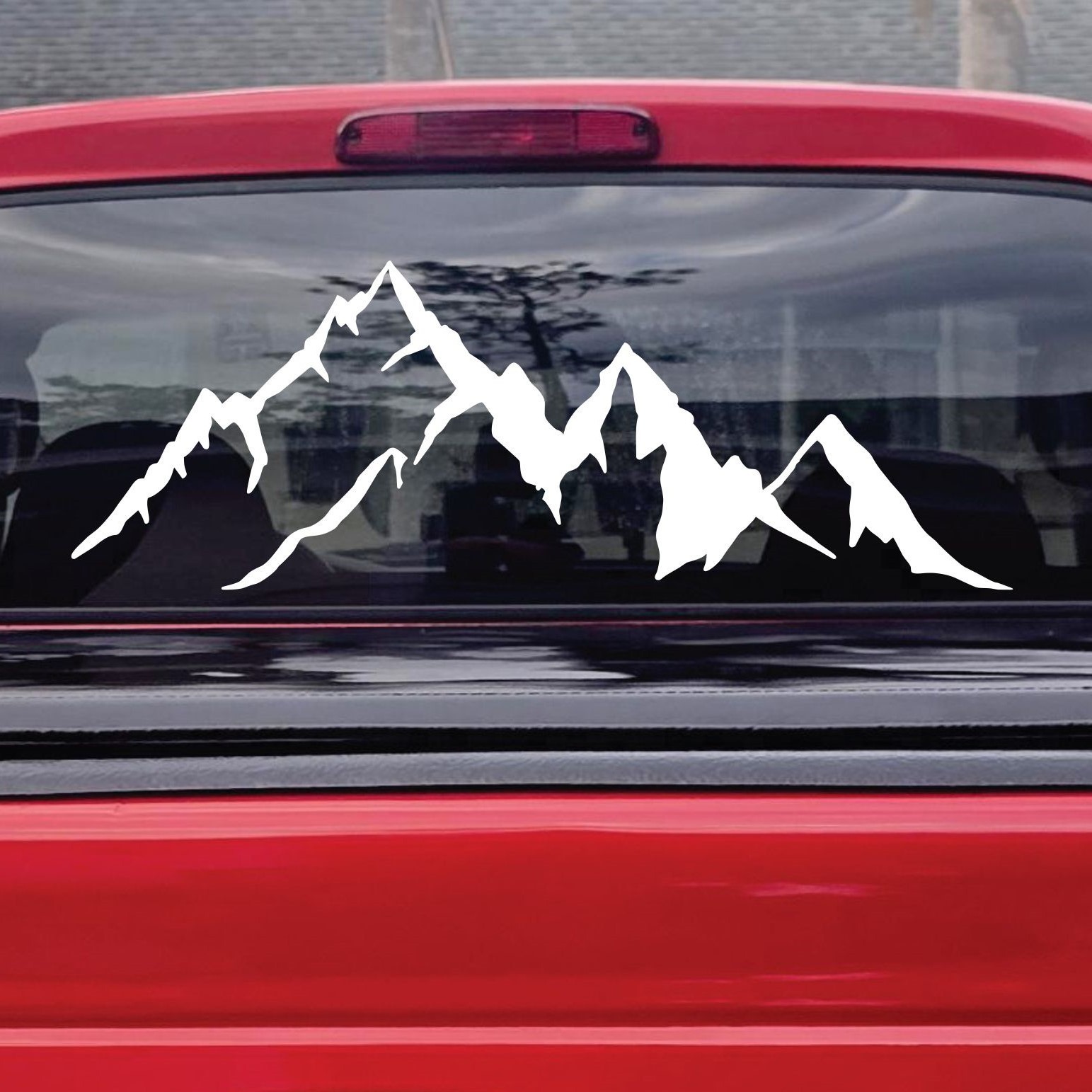 Mountain Range Decal Outdoors Nature Sticker Outdoors Sticker Hiking Adventure