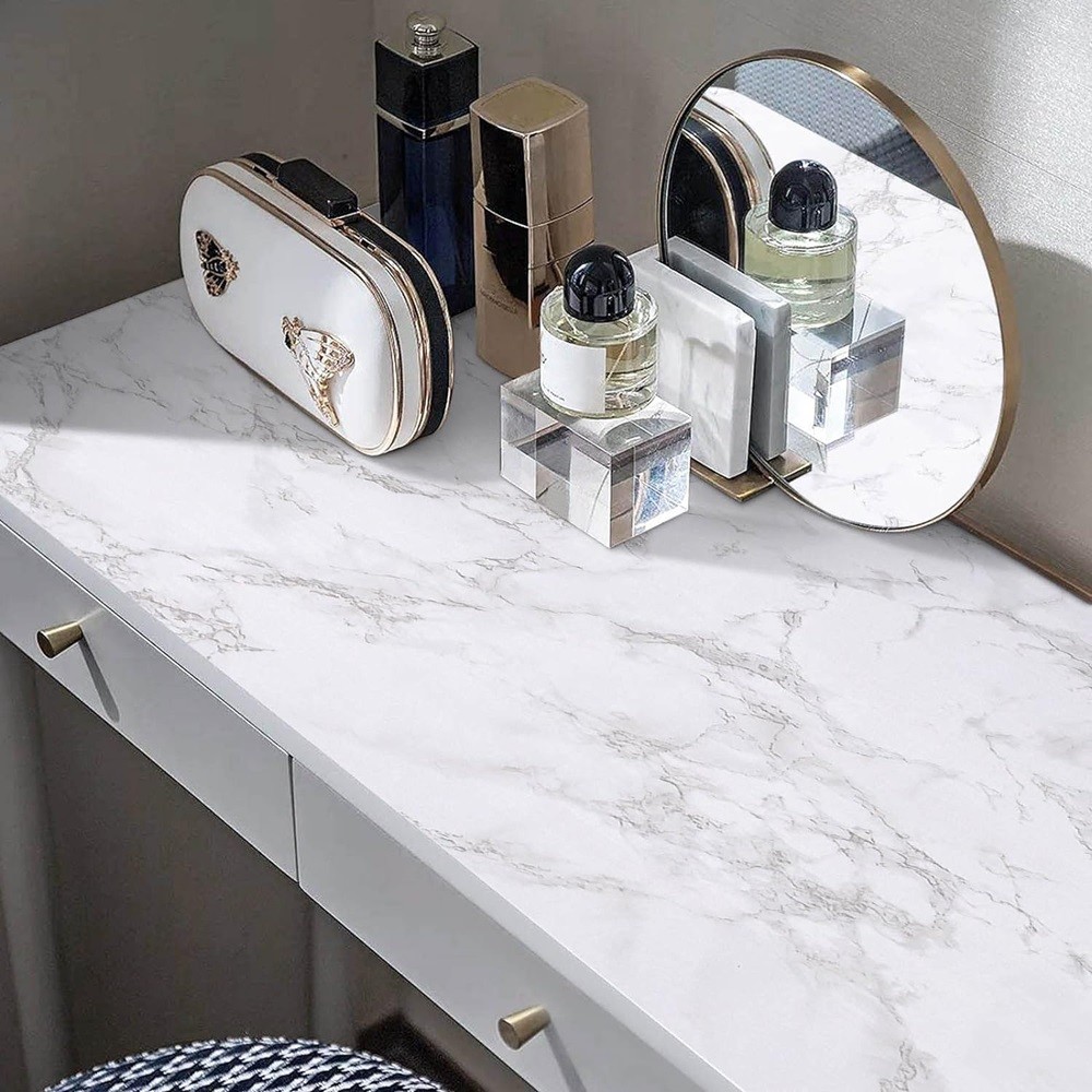 24"*39"/118"/197" Marble Contact Vinyl Paper Self Adhesive Peel Stick Wallpaper