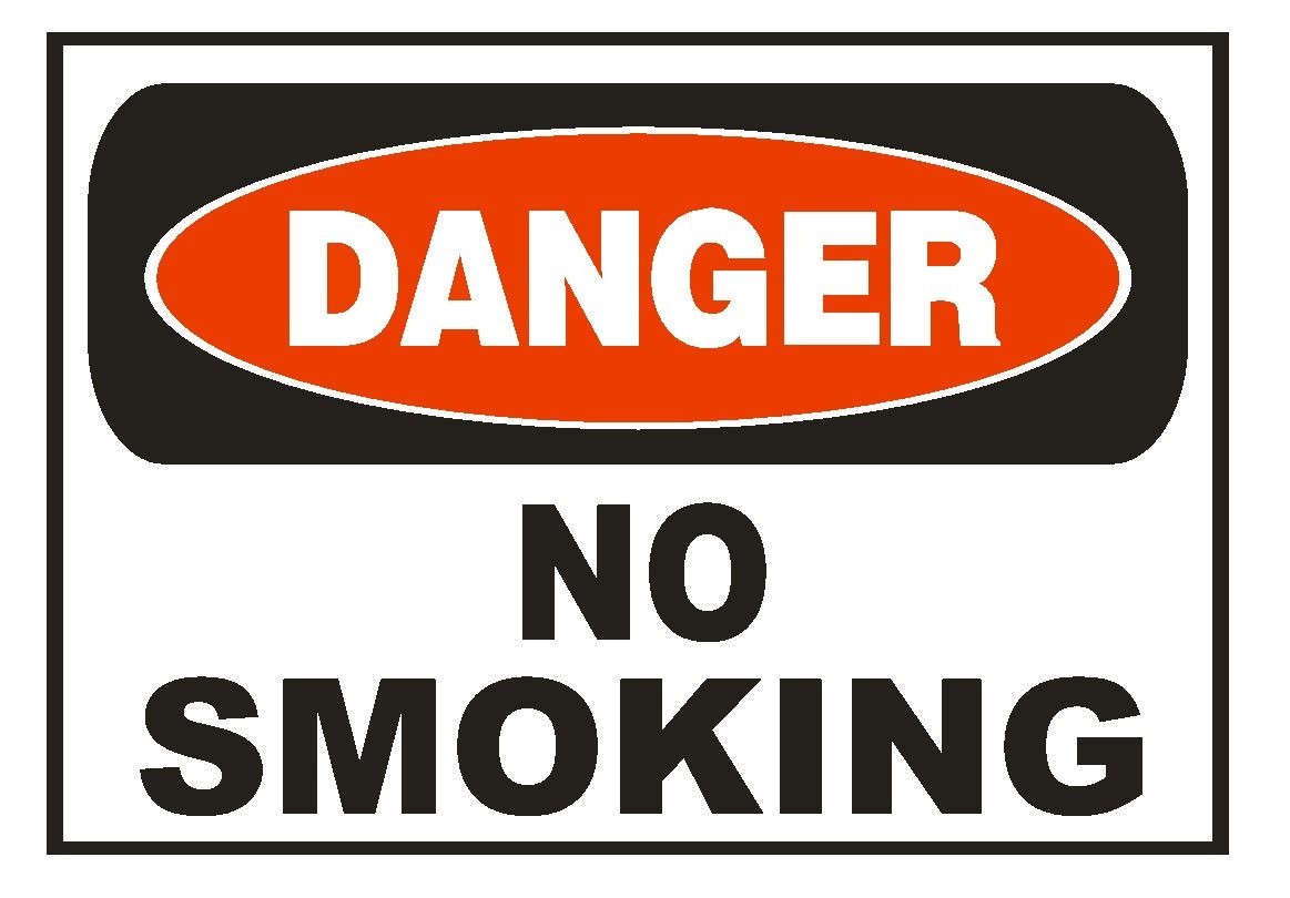 Danger No Smoking Sticker Safety Sticker Sign D677 OSHA