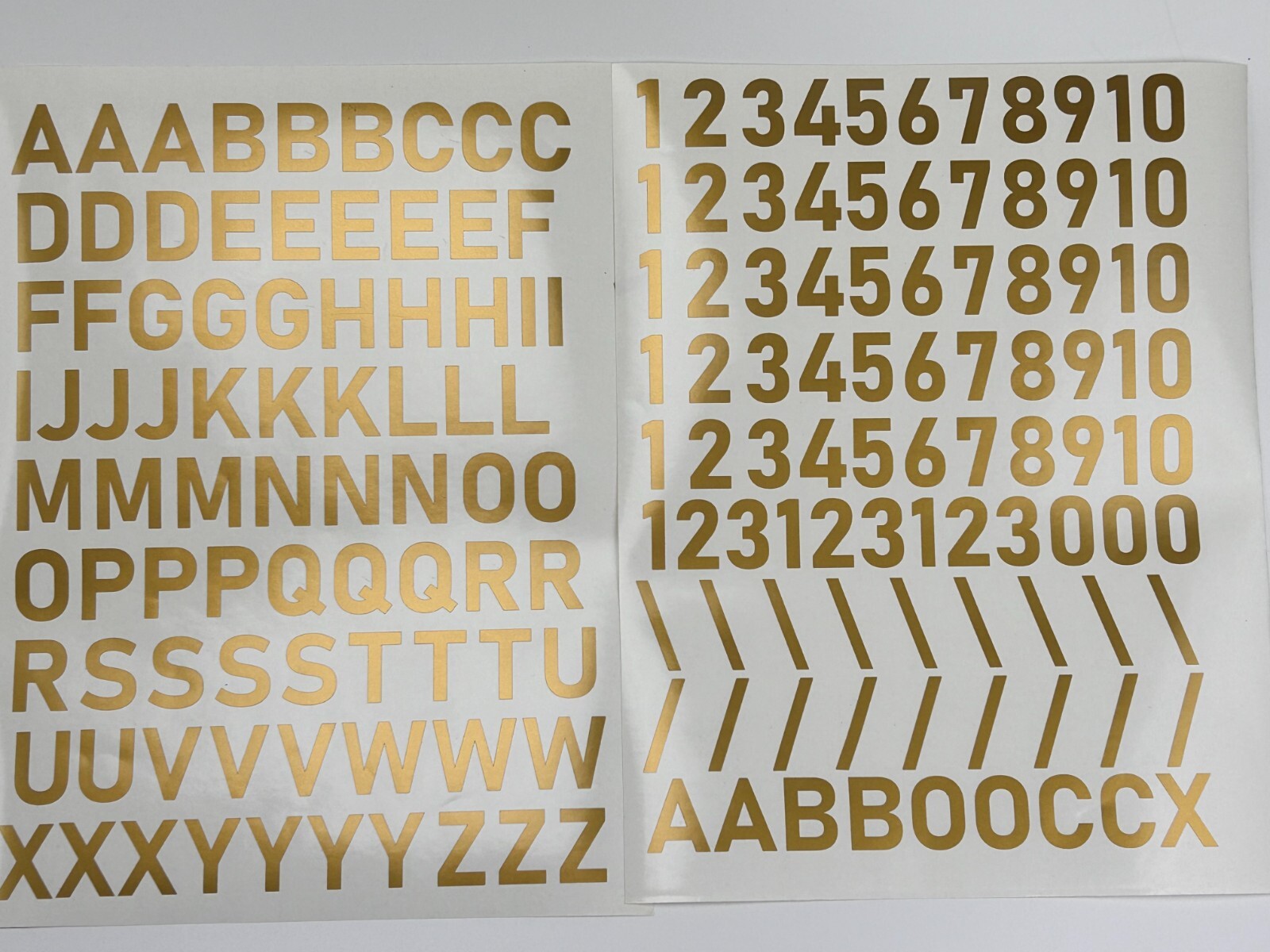 3X Alphabet & 0-10 Vinyl Decal Numbers – Mailbox, Wall, Address, Locker Stickers