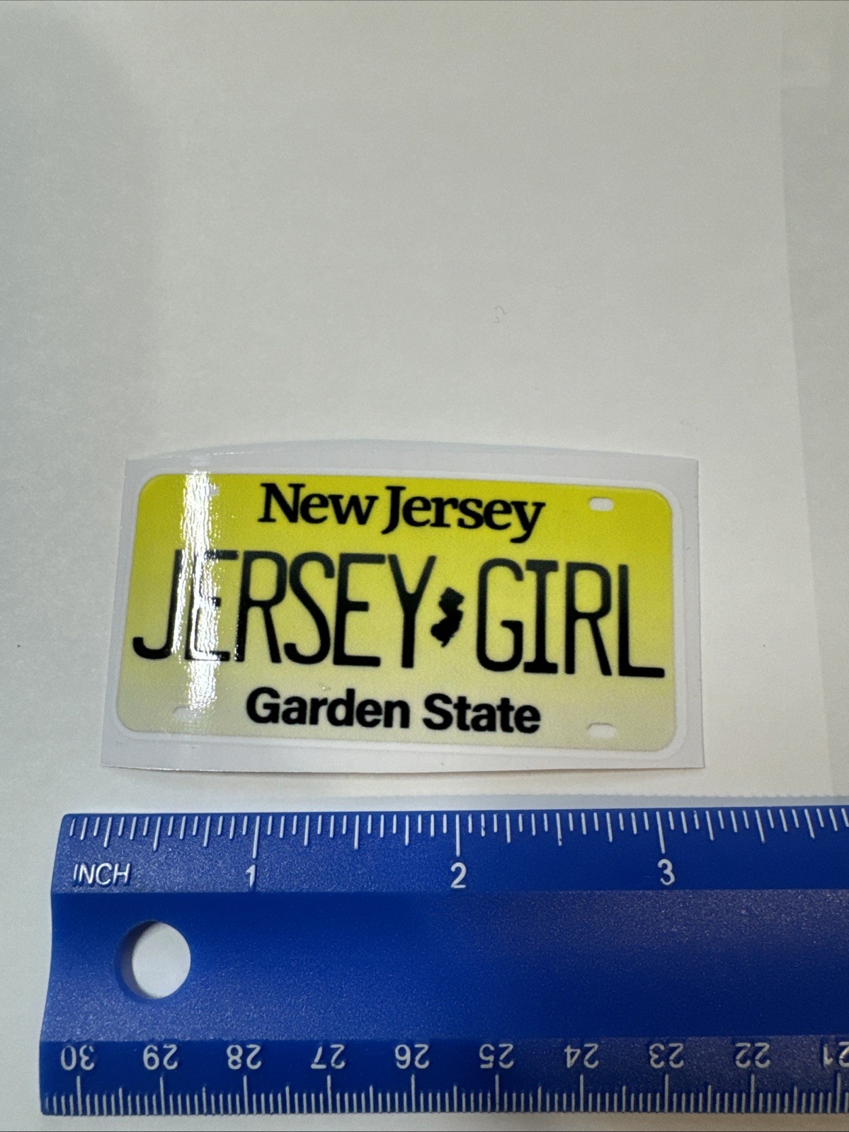 New Jersey Jersey Girl License Plate Laptop Water Bottle Sticker Decal