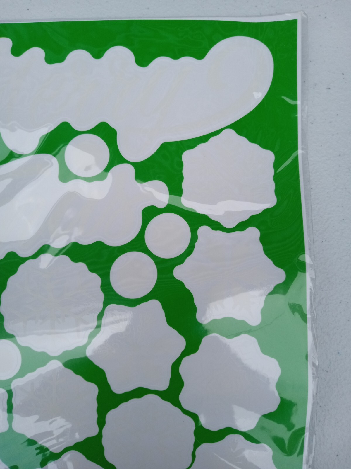 5 Pack Merry Christmas Happy New years Window Clings Snowflake Stickers TRL7#65