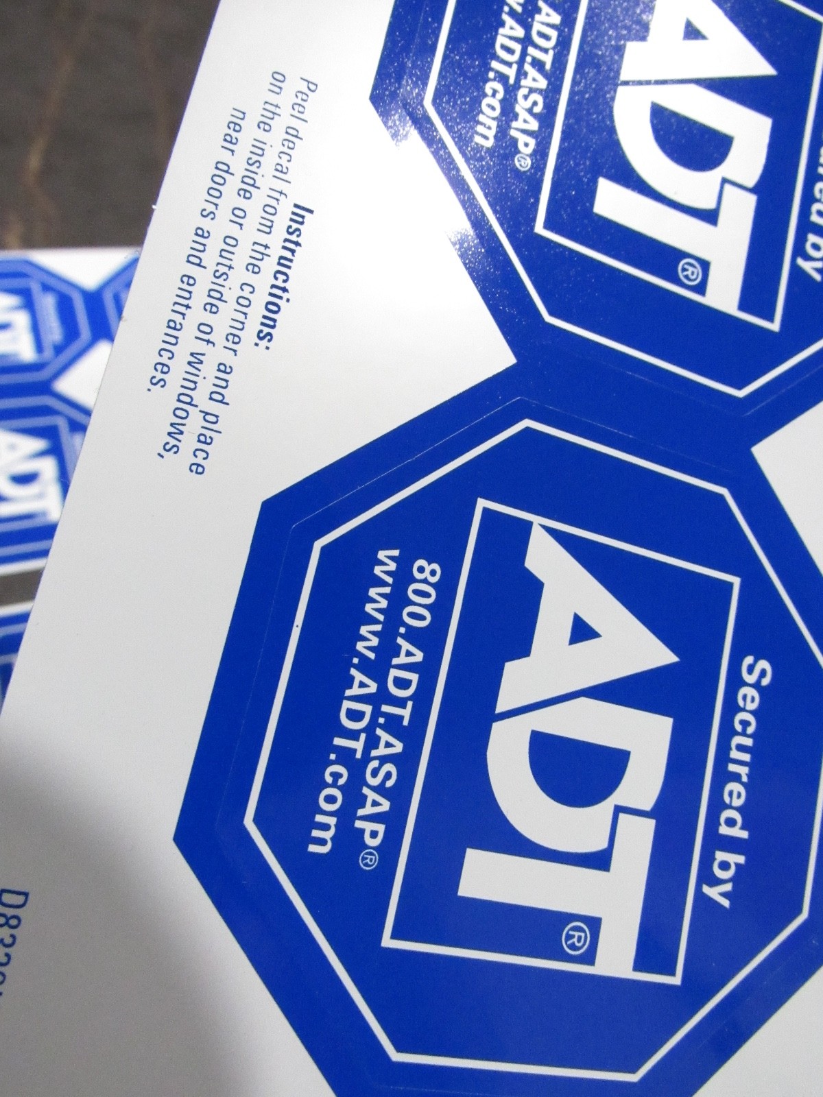 NEW LOT ADT Security Stickers 24 Decals Home Protection Window Decals camera 6