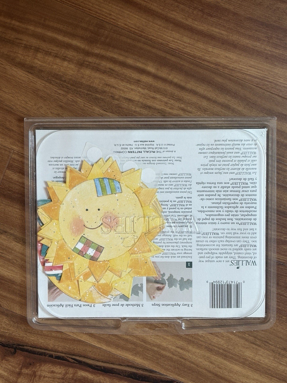 Wallies Peel & Stick Vinyl Wallpaper Decals Susan Winget Sun, Moon & Stars NEW