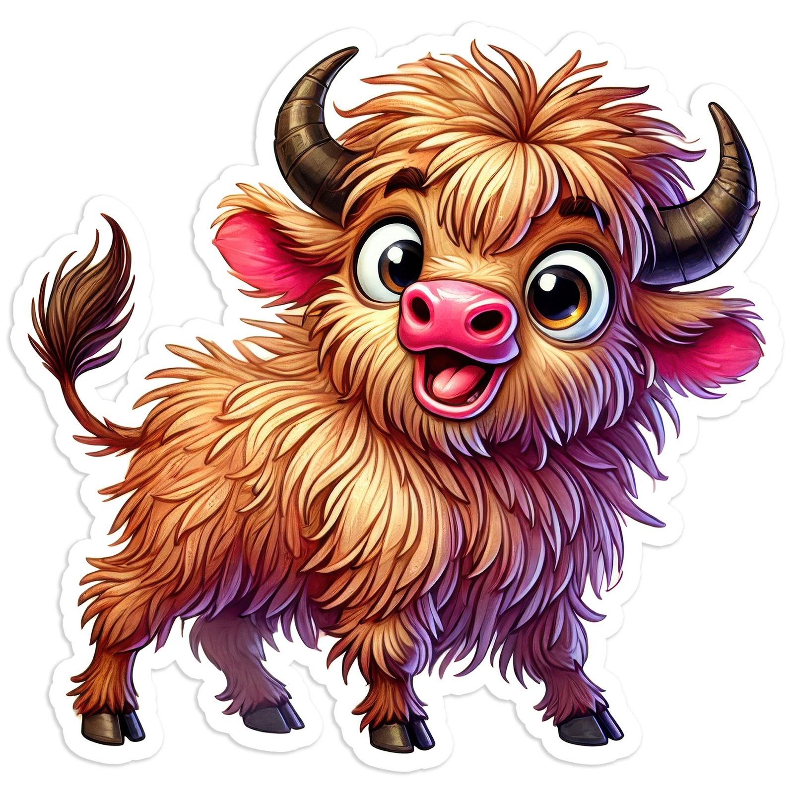 Cute Buffalo – Vinyl Decal Sticker – Car Window Laptop – #476