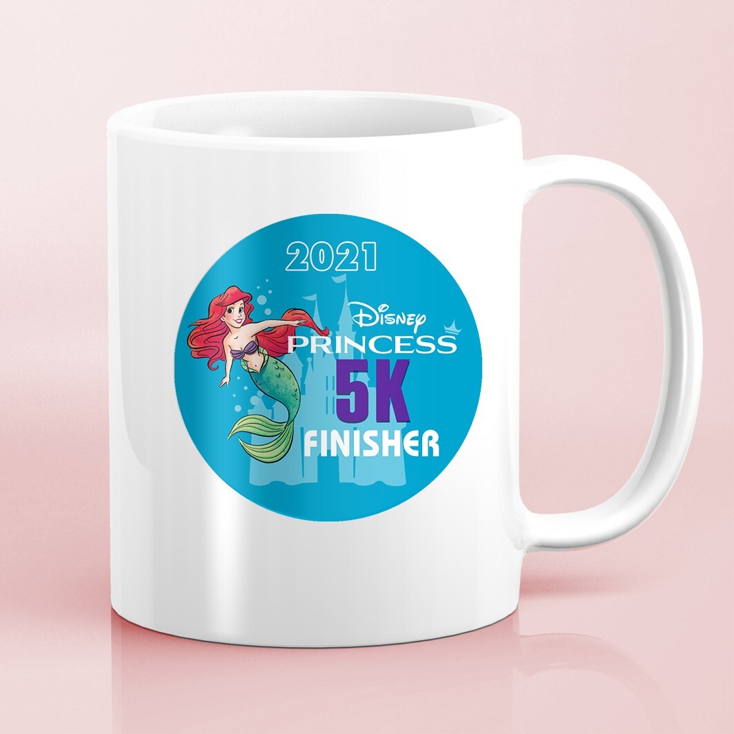 RunDisney Princess Races 2021 5K 3.1 Mile Finisher Water Bottle Sticker