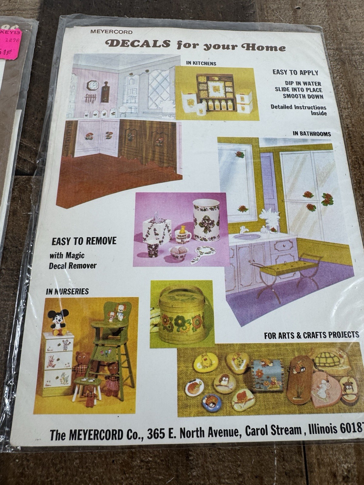 Vintage 1976-77 Meyercord Co. Decal Stickers – 2 Asst packages – A few missing