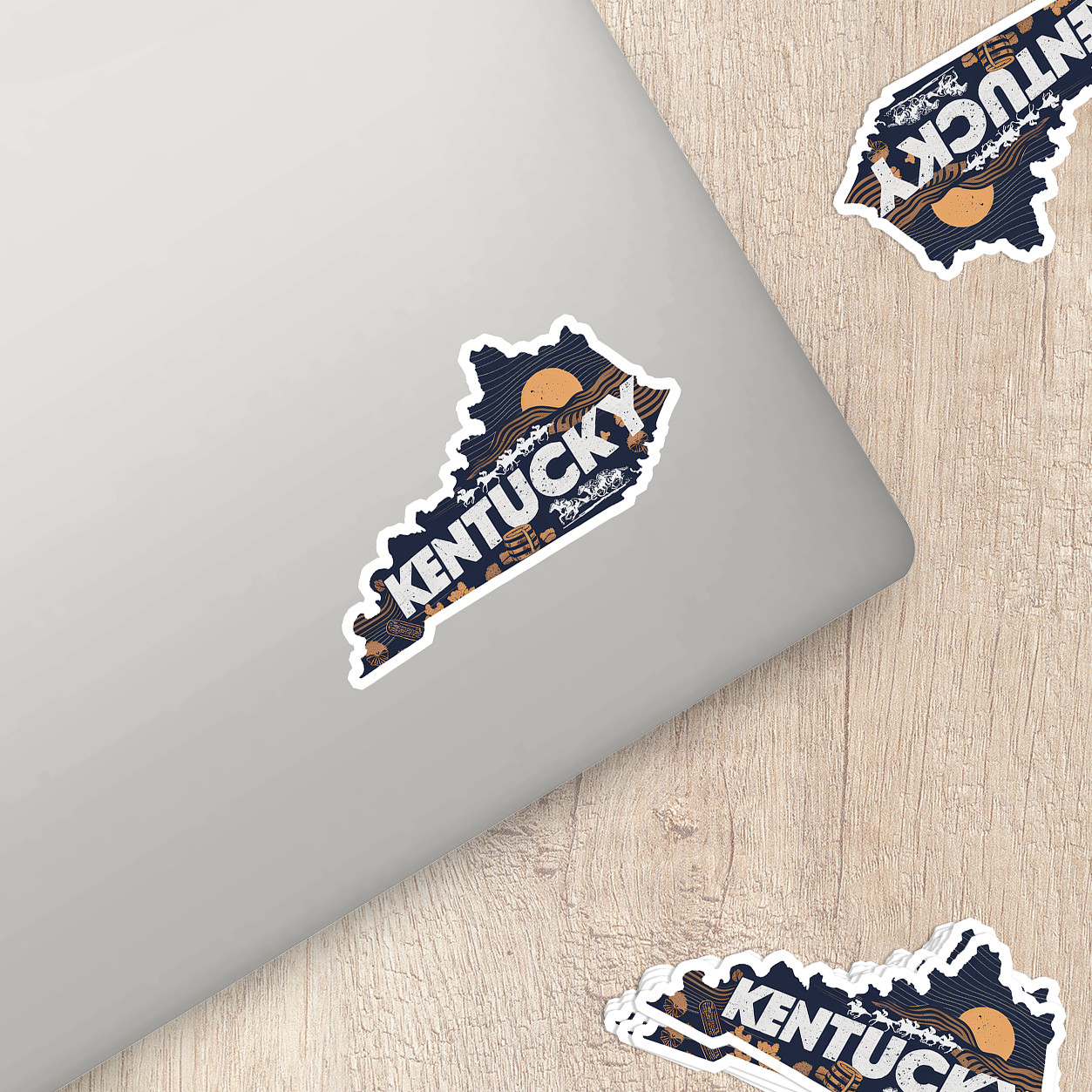 Retro Vinyl State Sticker – Kentucky