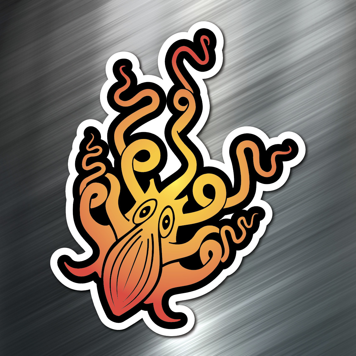(1) ONE Octopus Sea Decal Sticker Car Boating Boat Beach Fishing Ocean Scuba NEW
