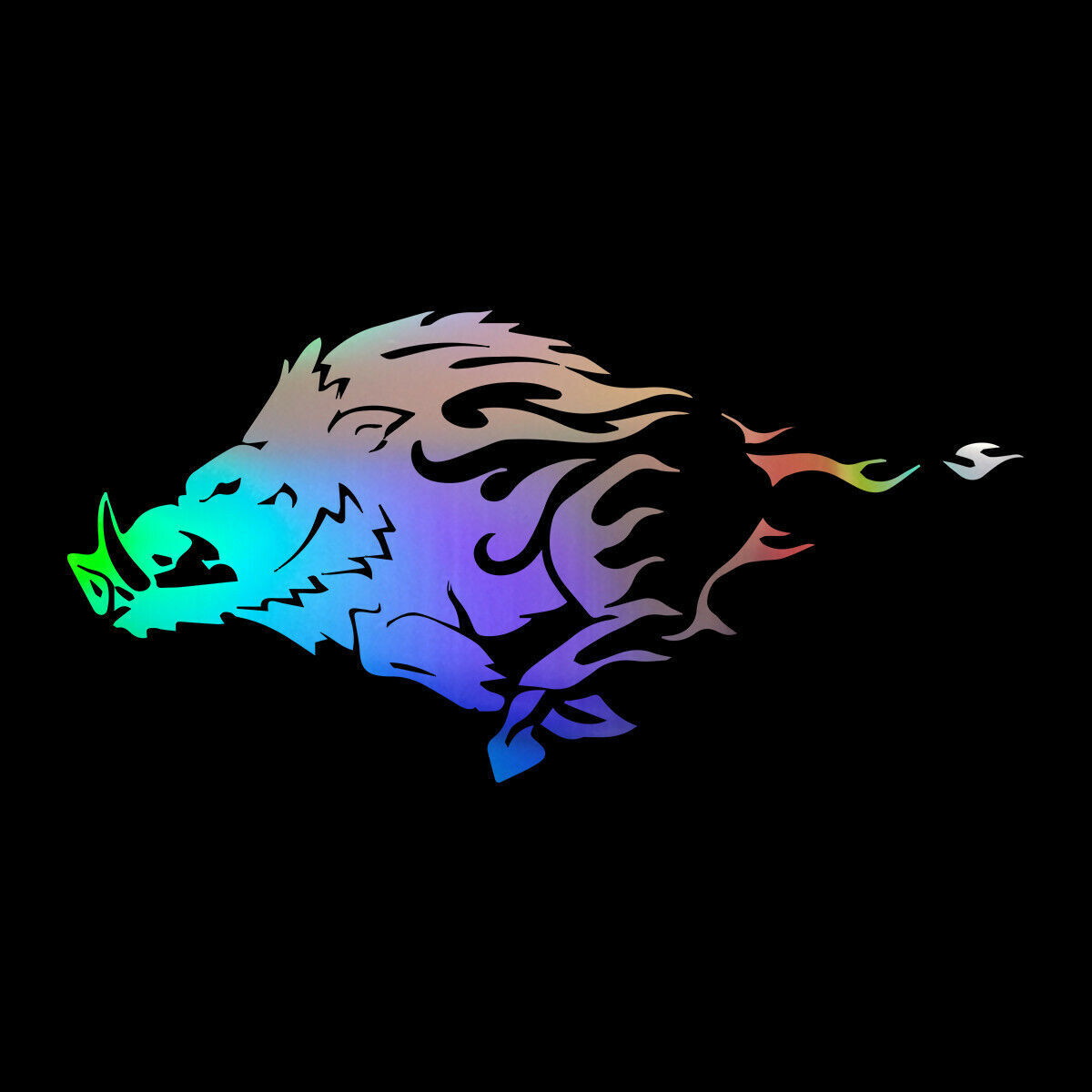 1Pcs Wild Hog Pig Boar Animal Car Auto Truck Window Bumper Vinyl Sticker Decal