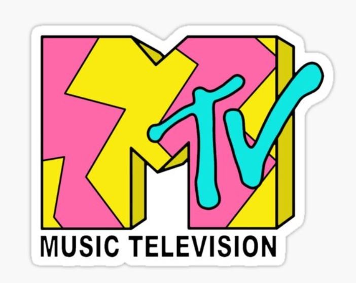 MTV Retro Logo ~ 2" Vinyl Sticker ~ 80s ~ Skate ~ Music Television ~ NEW
