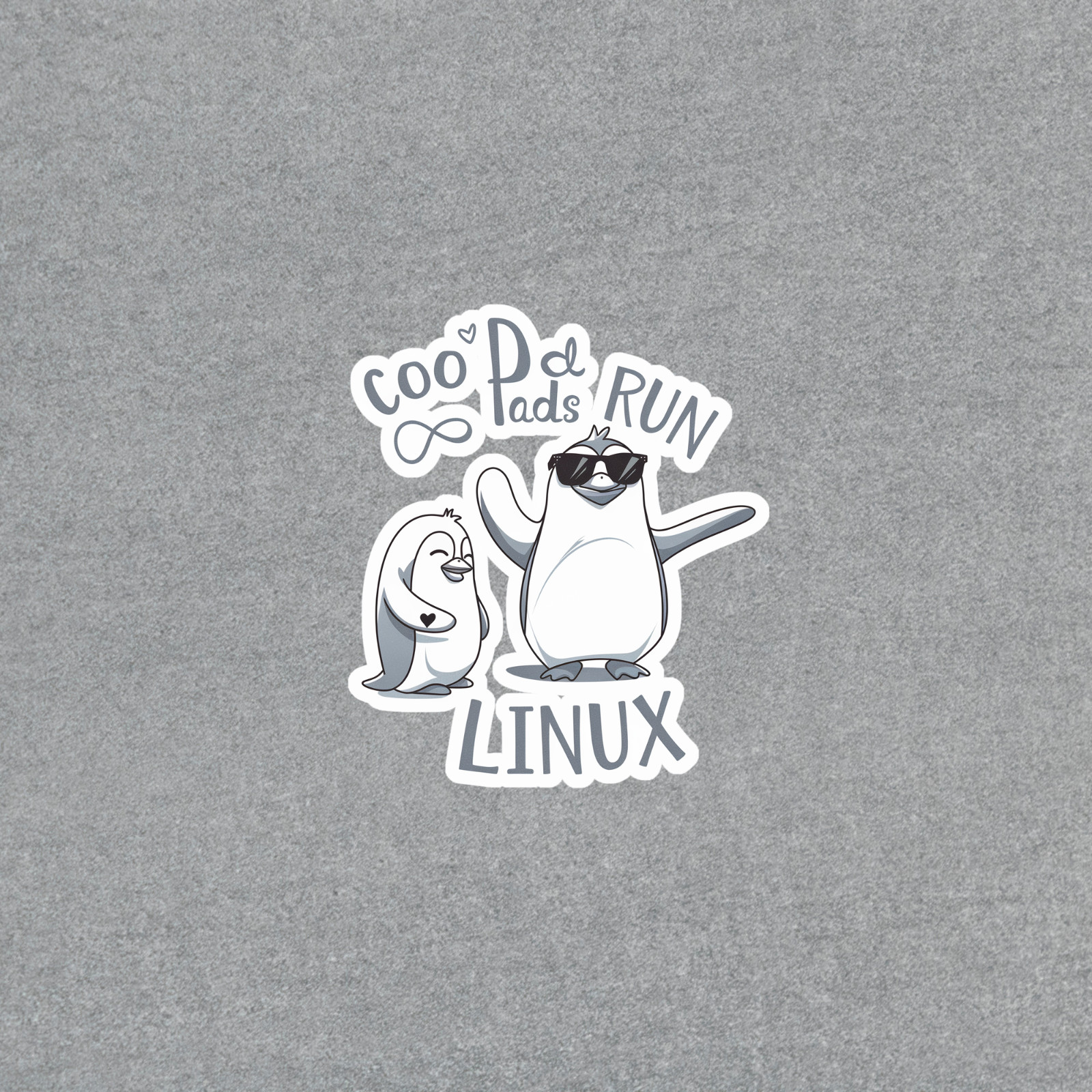 Cool Dads Run Linux Funny Penguin Sticker for Laptops Cars #5535