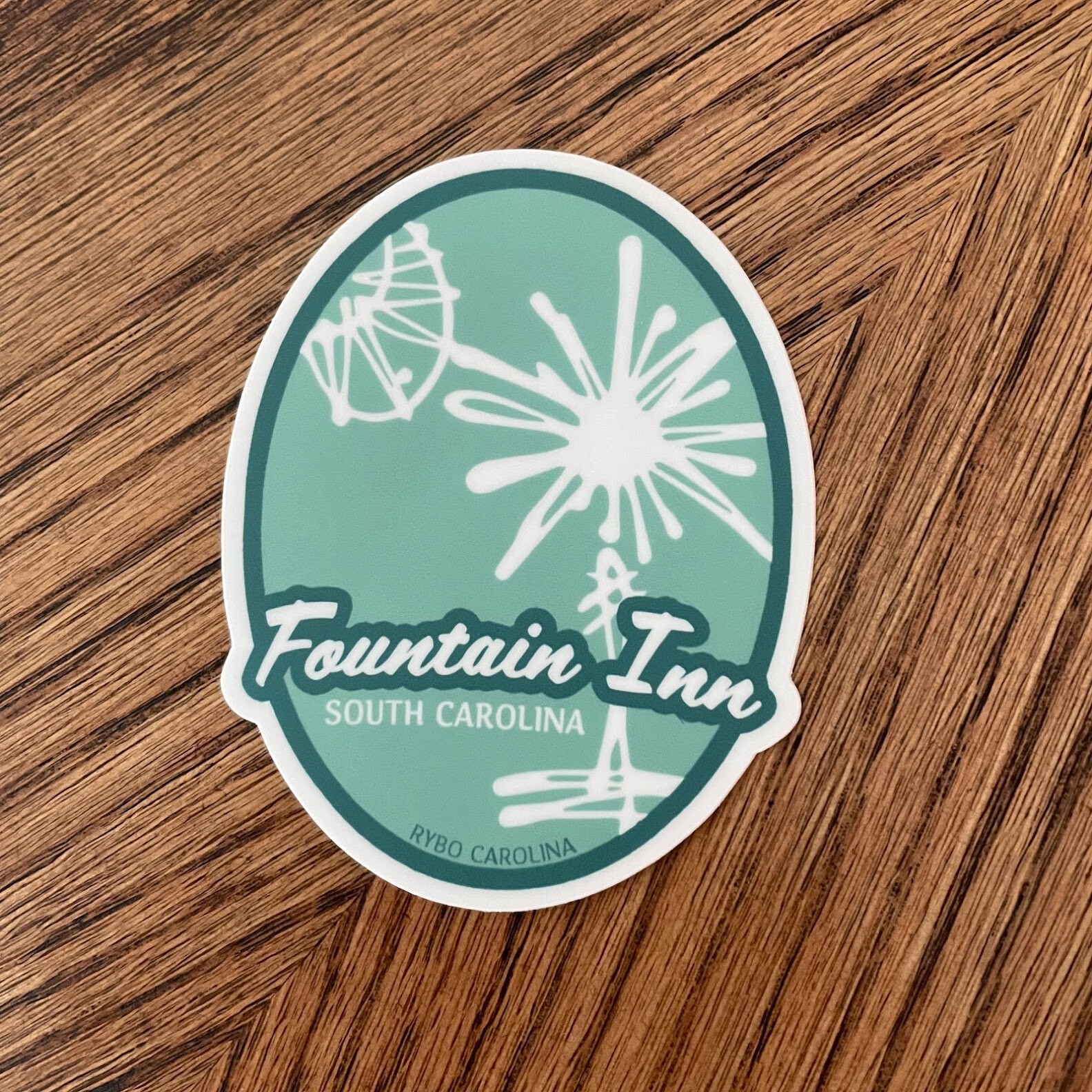 Fountain Inn, SC South Carolina Palmetto Tree Sticker Decal – LOCAL ART