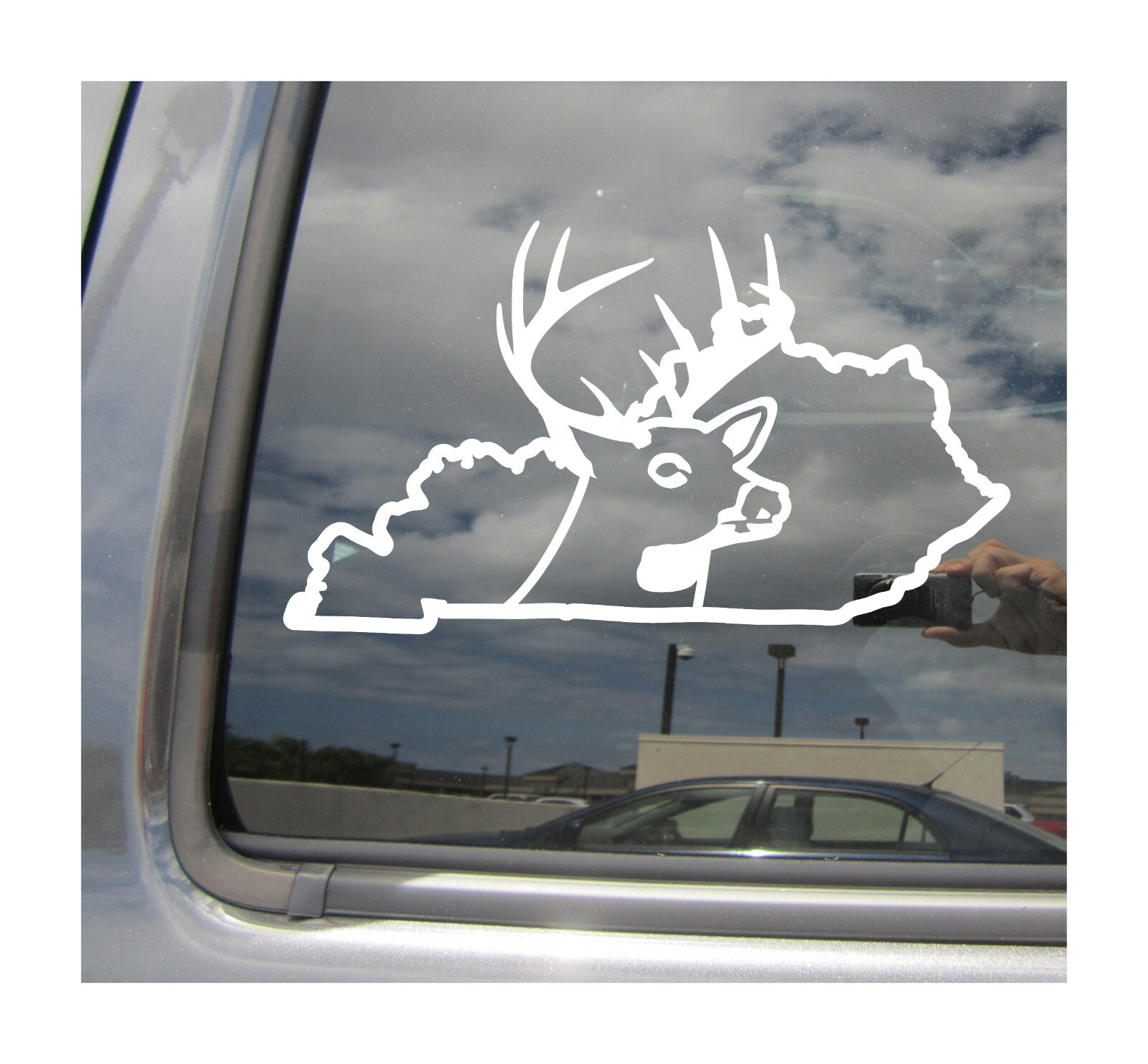 Kentucky Deer Hunter Hunting Buck Outdoor Car Window Vinyl Decal Sticker 01222