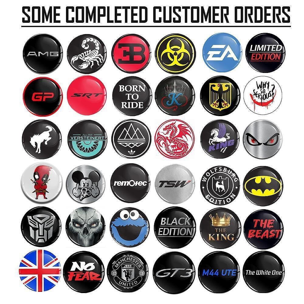 Custom-Made 3D Domed Stickers – UV & Weatherproof Resin Labels – EU Quality