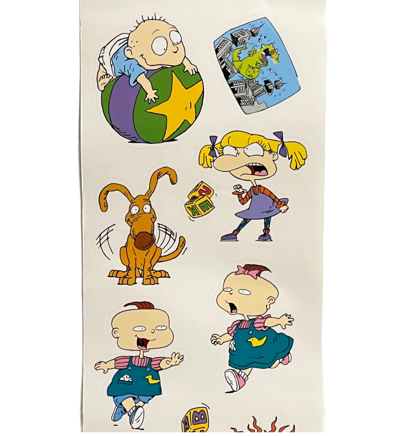 Nickelodeon 10 Wall Decals Removable Tommy Chuckie Angela Lil Phil Dil 3-4" Tall