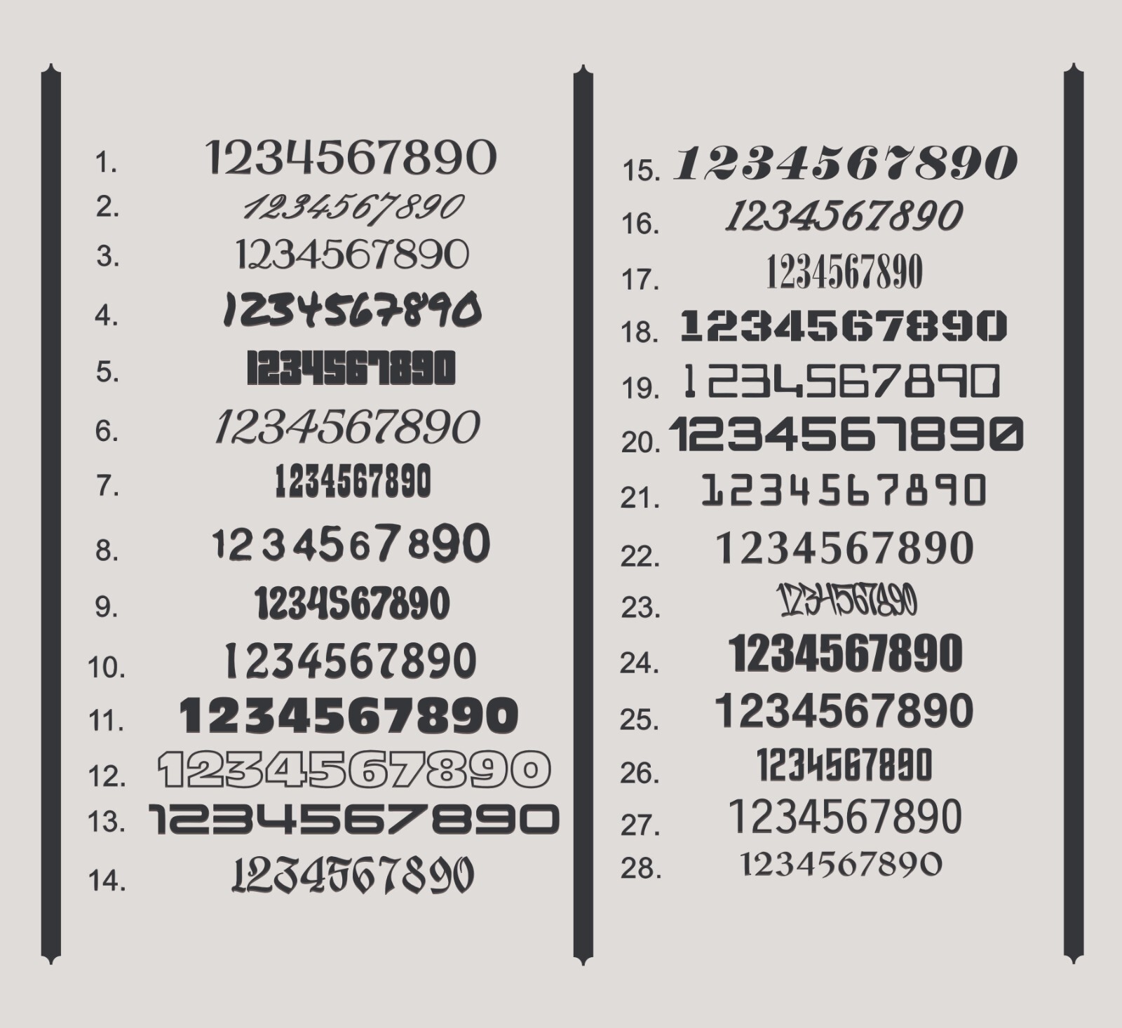 Custom Vinyl Number Decal Sticker Mailbox DOT Vehicle Boat Date Waterproof