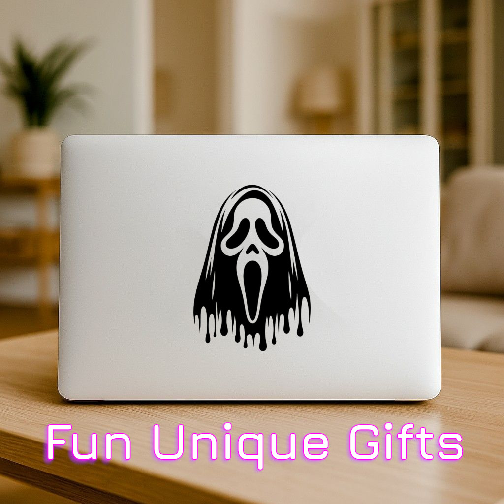 Scream Face Halloween Vinyl Decal Sticker -Multiple Colors & Sizes- SHIPS FREE!