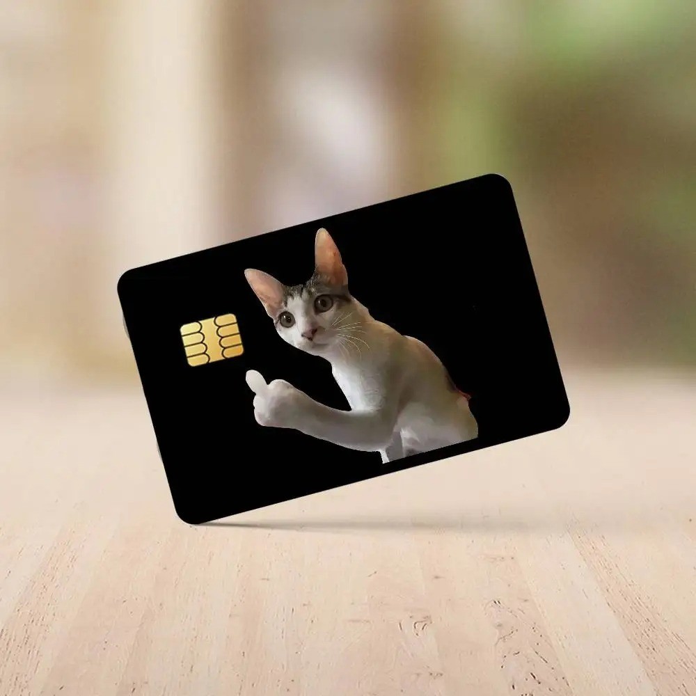 Credit card Skin Crying cat funny | meme Debit card skins | Custom Card Sticker