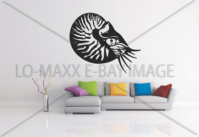 Nautilus Sea Life Contemporary Art Nature Ocean Die Cut Vinyl Decal Sticker
