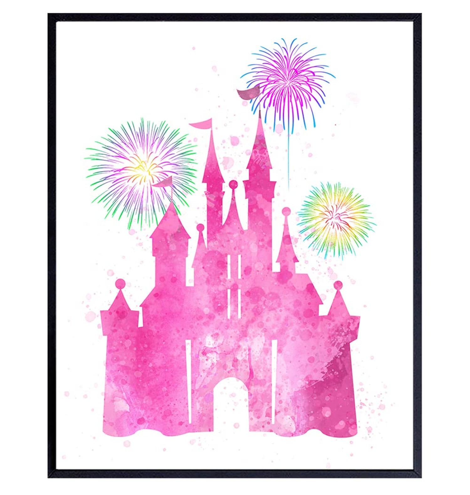 Castle Wall Art Poster print – Perfect Girl Room Decor for Kids and Women – G…