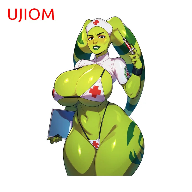 UJIOM Alien Nurse Bikini Waifu Wall Sticker Decal Suitable For Vinyl Material