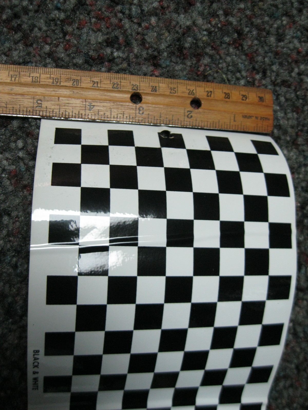Checker Checkerboard Stripe Decal Vinyl Sticker 4 15/16" x 35 15/16"