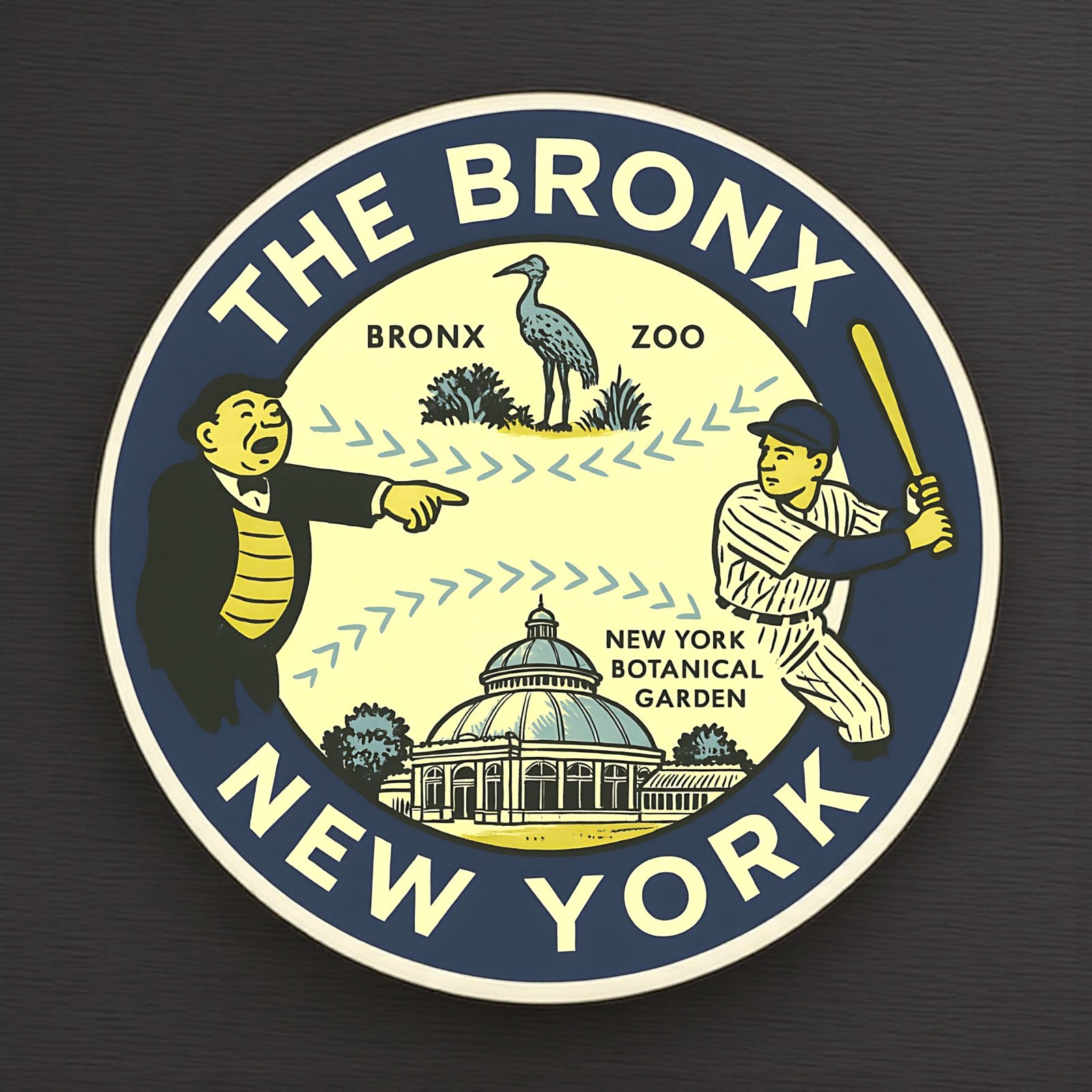 The Bronx New York Sticker Vinyl Decal Vintage Style Vacation Travel Souvenir