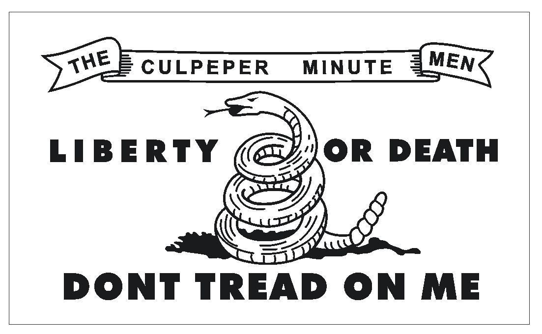 United States Historic Culpeper Flag Sticker Decal F600