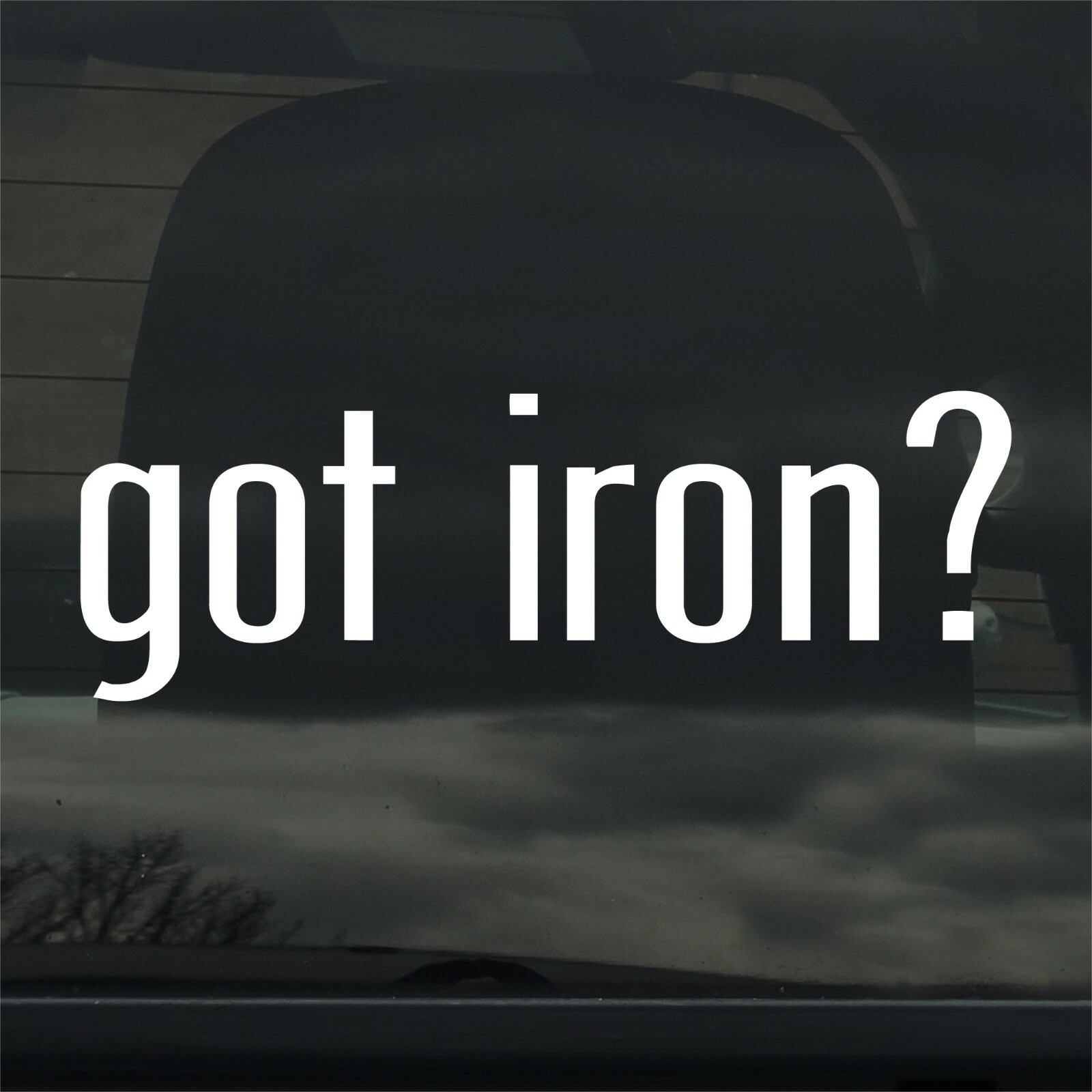 Got Iron? Custom Vinyl Sticker / Decal Metal, Ore, Steel, Construction, Building
