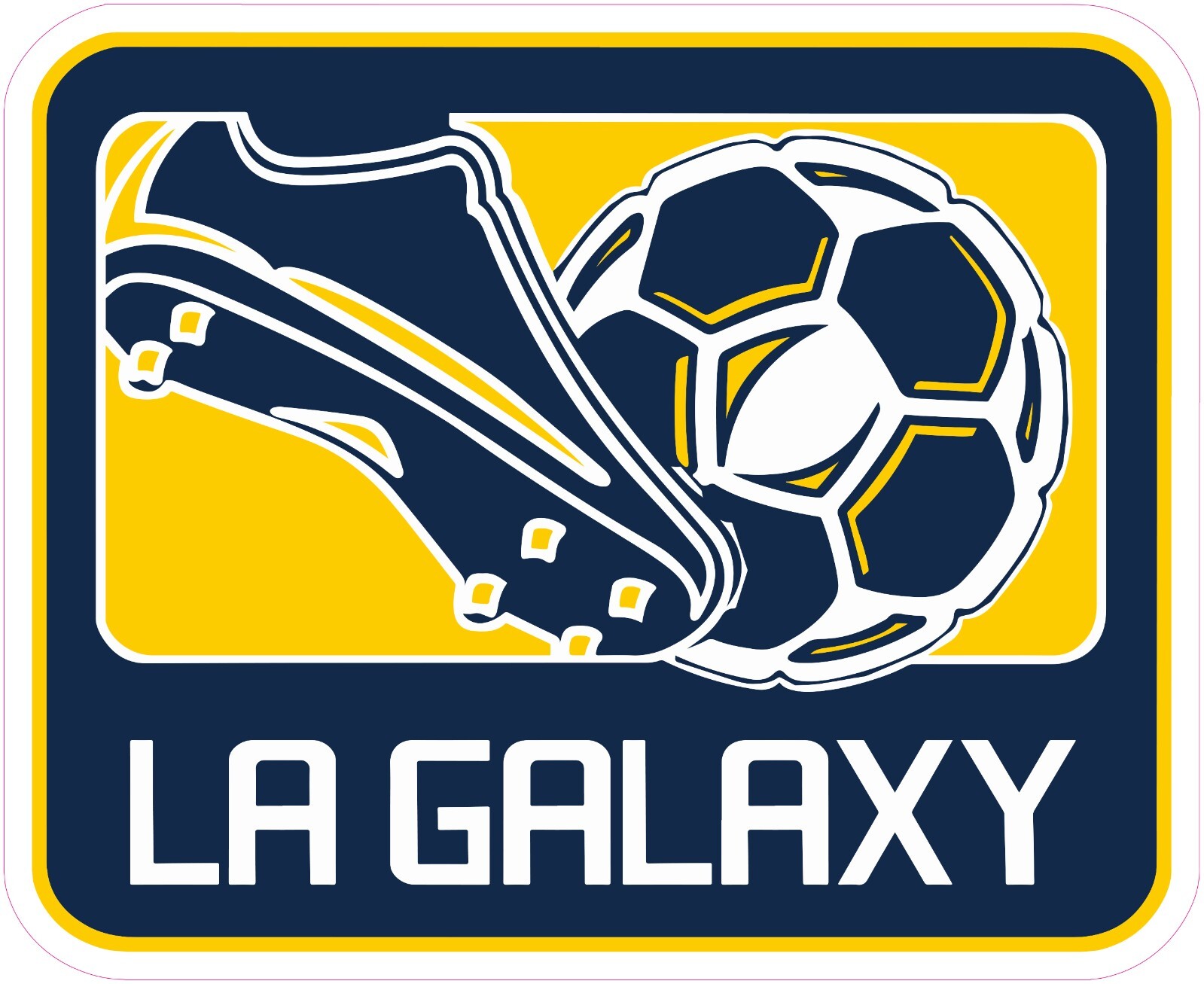 Los Angeles Galaxy Soccer Vinyl Decal Sticker Car Truck Bumper Laptop Mug