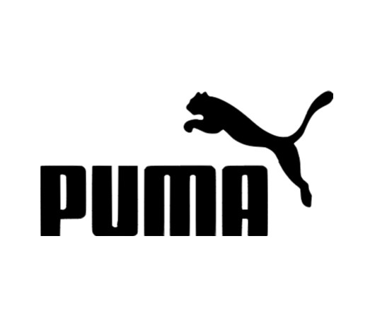 2x Reflective Silver Puma Inspired Logo Iron On Vinyl Heat Transfer Decal HTV