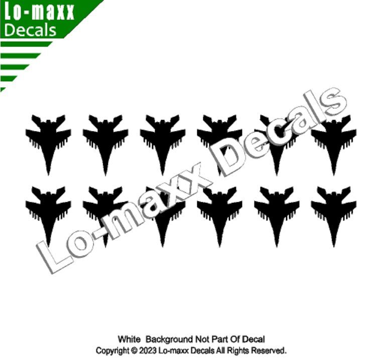 Russian Mig-35 Fighter Military Aircraft Victory Kill Markings Die Cut Decal