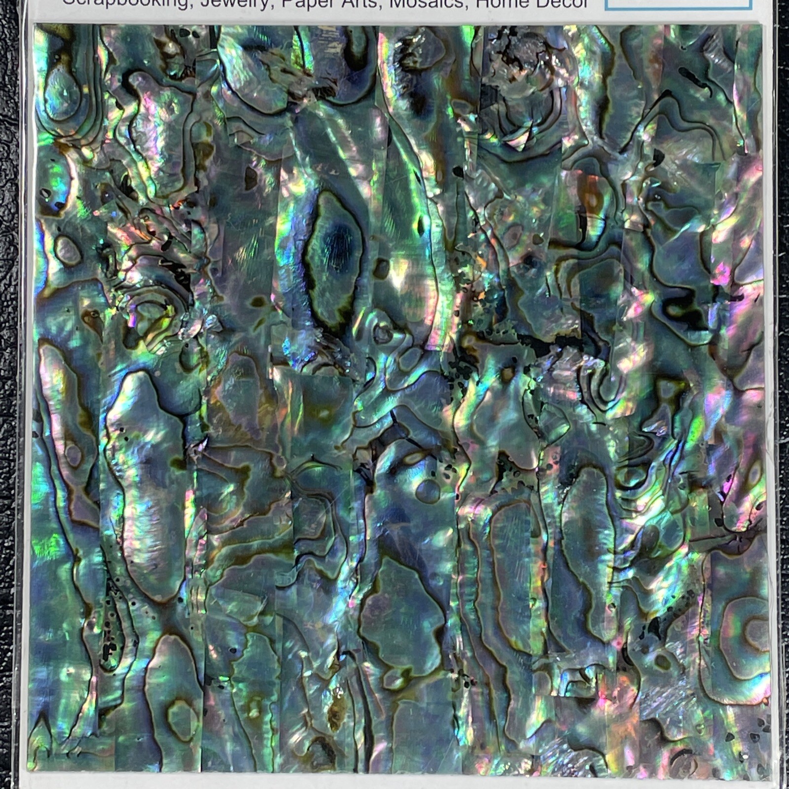 Natural Mother of Pearl Shell Peel & Stick Scrapbook Jewelry Home Decor 4×4 New
