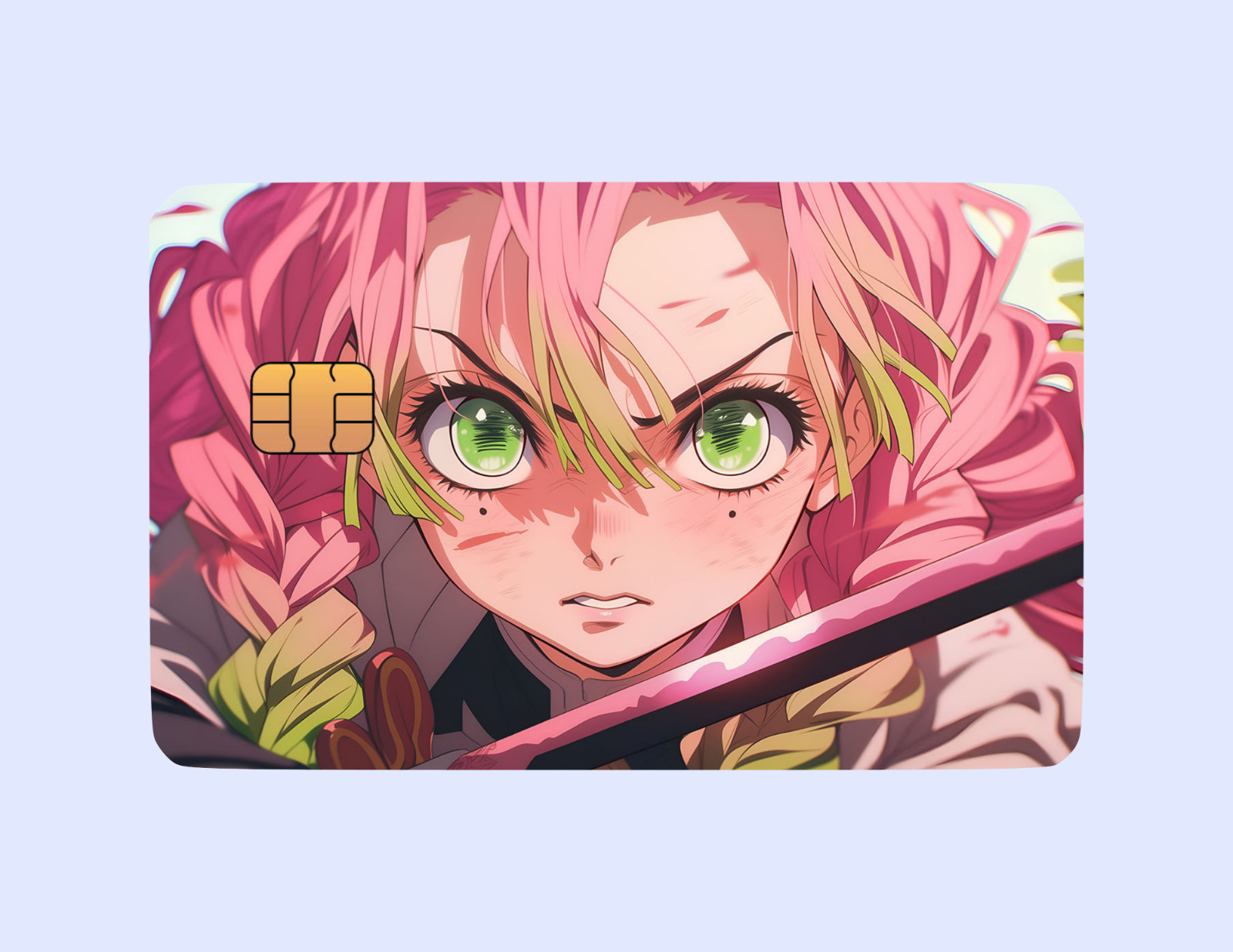Demon Slayer Themed Credit Card Skins (2 Pack) – Anime-Inspired Debit/Credit