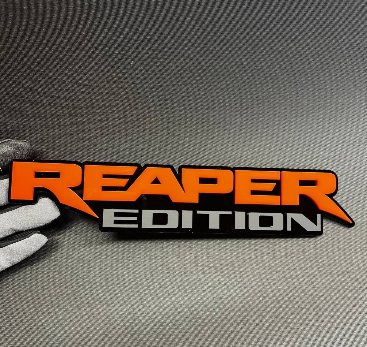 1PC REAPER EDITION Custom 3D Text Car Badge Fender Emblem Tailgate Toolbox Decal