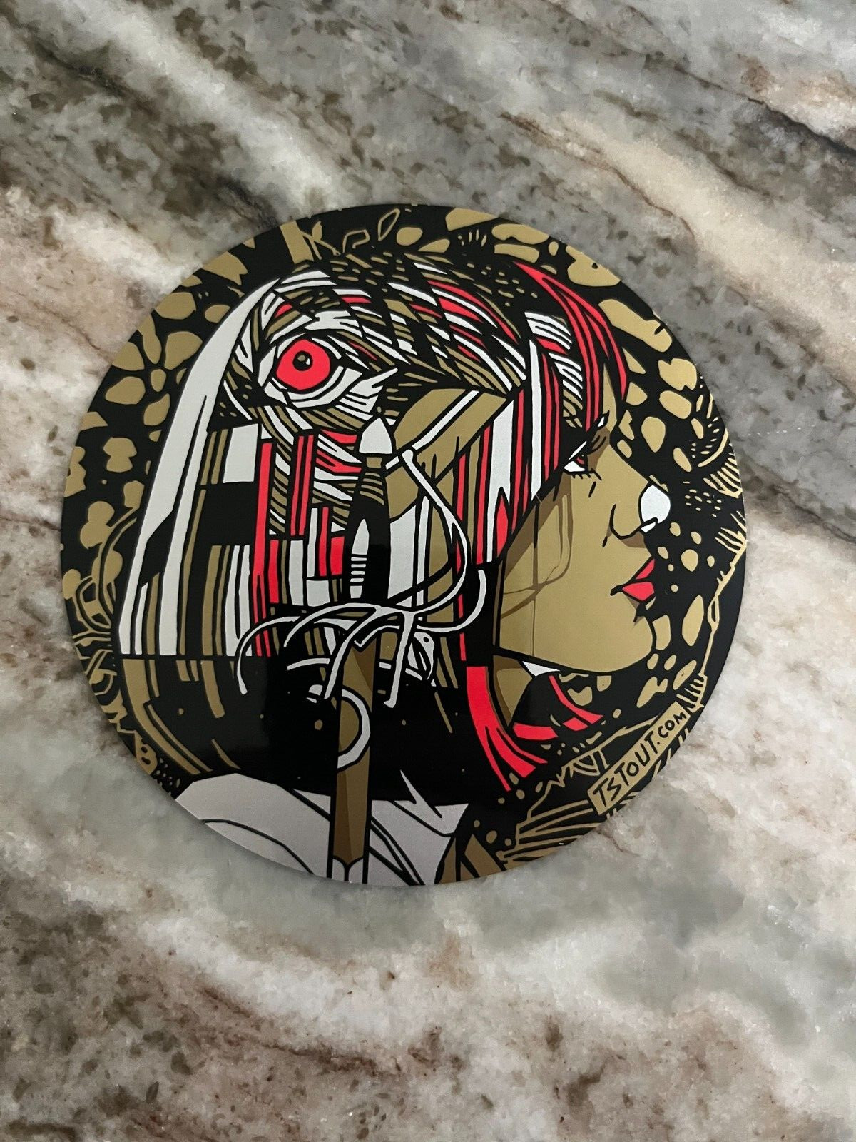 Tyler Stout 2022 Girl Circle Sticker