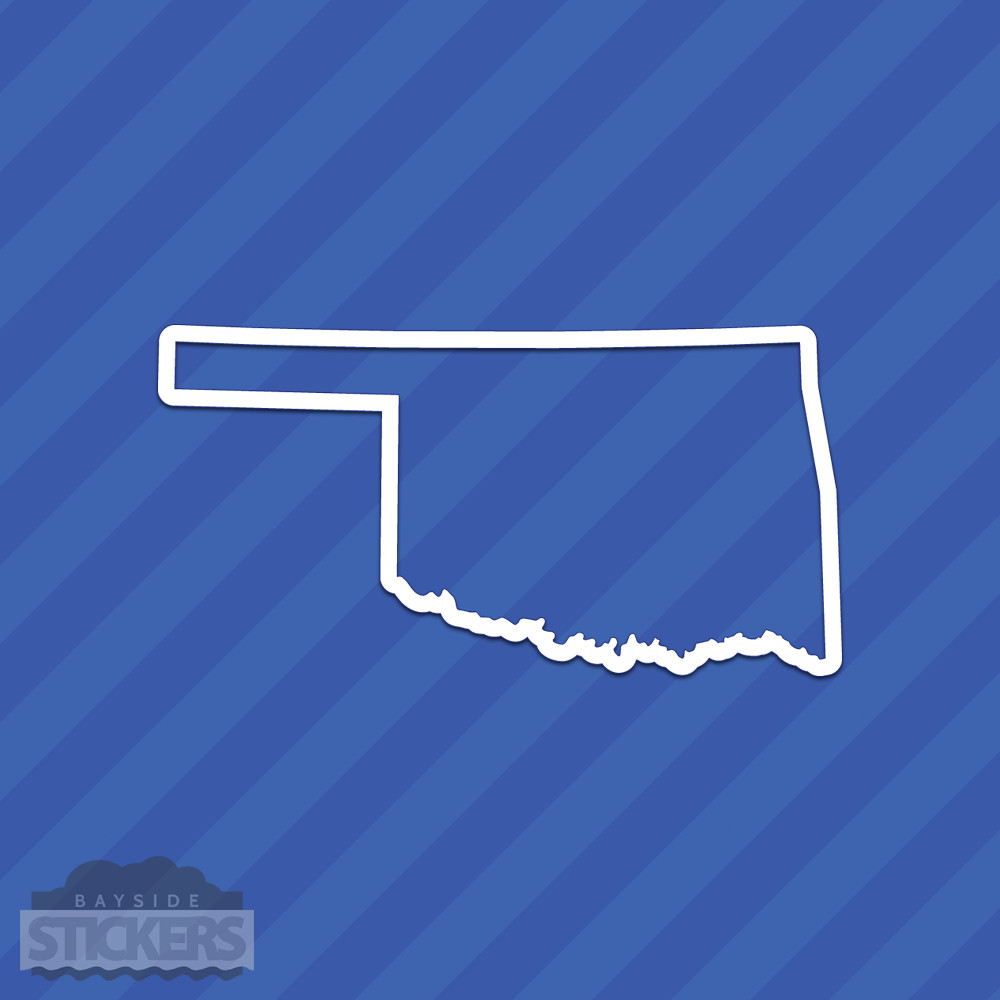 Oklahoma OK State Outline Vinyl Decal Sticker