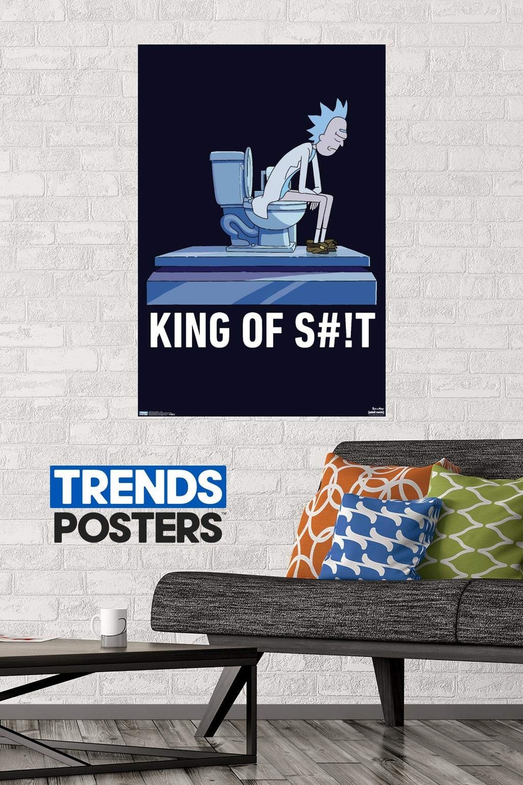 Trends International Rick And Morty – Toilet Wall Poster, 22.375" x 34", Post…