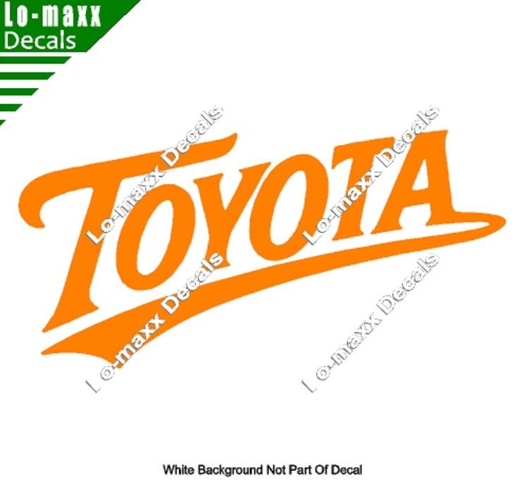 Toyota Custom Graphics Wording High Performance Premium Vinyl Die Cut Decal
