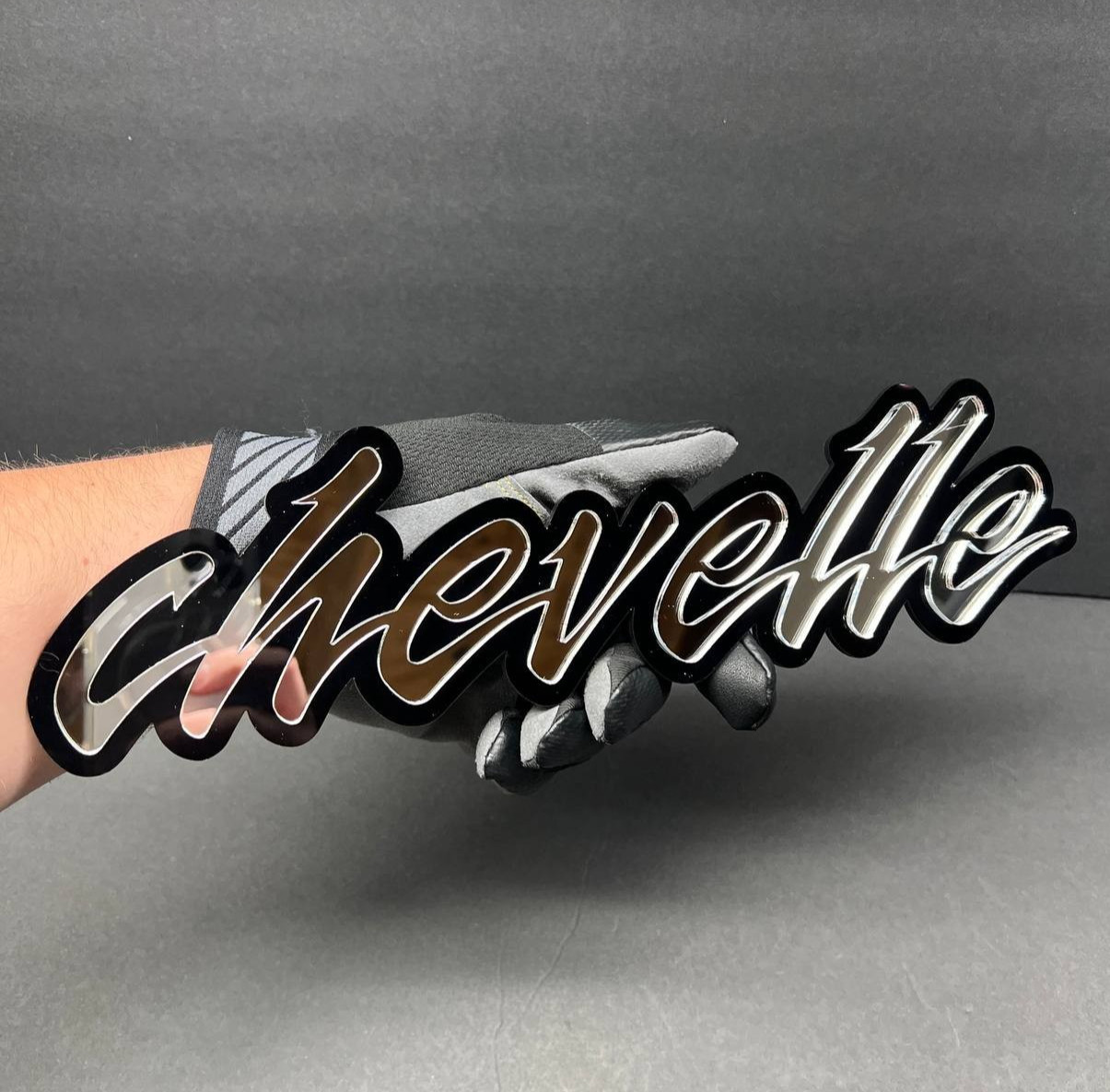 Custom Laser-Multicolor Personalized Name! Badge for Cars Cut 3D Acrylic Emblem