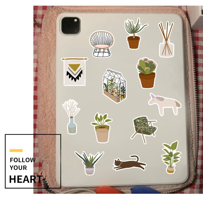 200pcs Leaf Stickers Pack, Plants leaf flower Stickers, #029047223