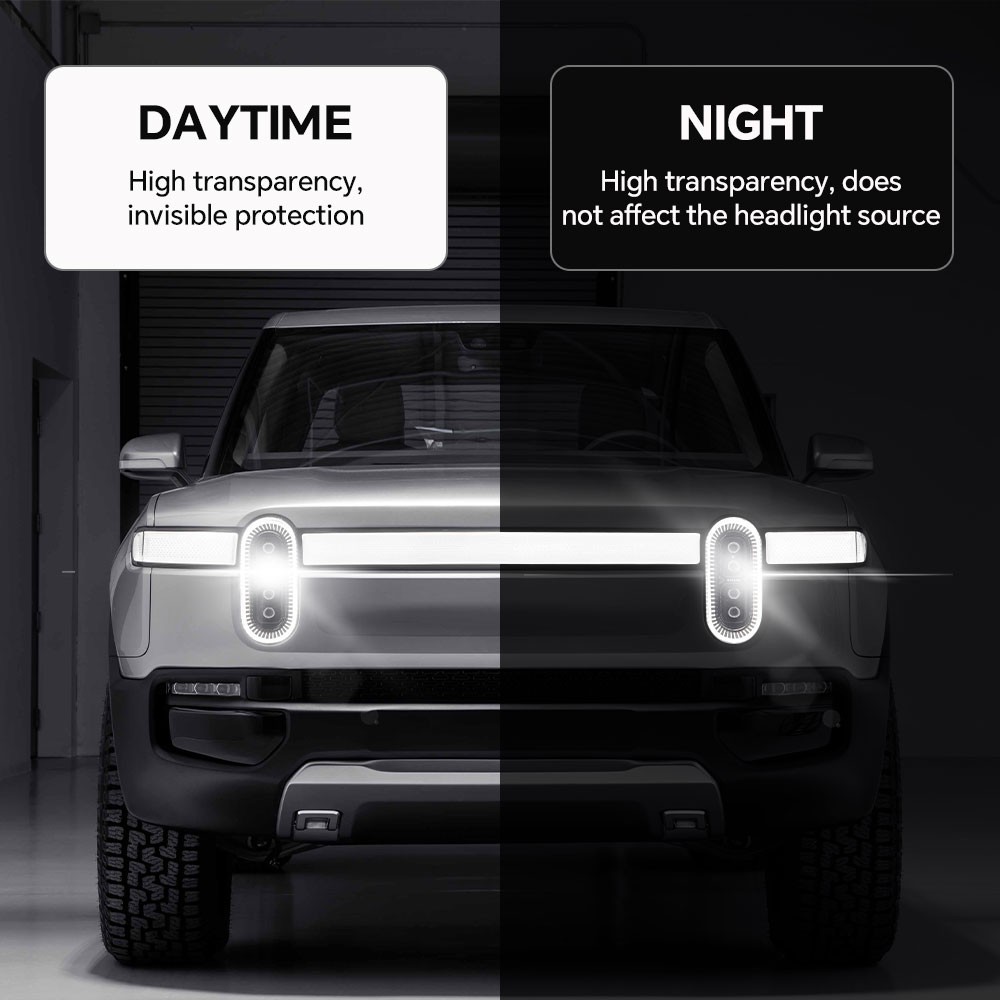 For Rivian R1T 2021-2023 Paint Protection Film Precut Kit Gloss Clear PPF TPU