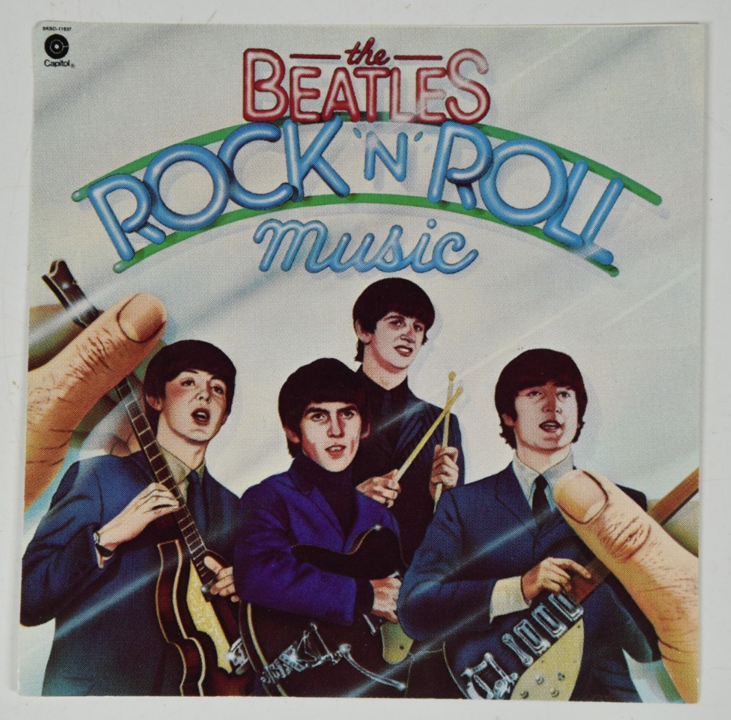 Vintage The Beatles Rock 'n' Roll Album Art 6" Art Print 45 Record Paper ONLY